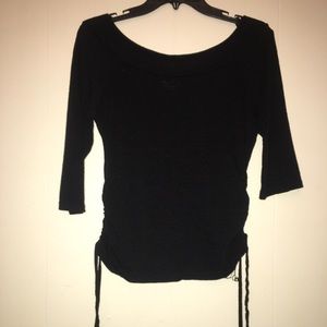 Black 3/4 Sleeve Top